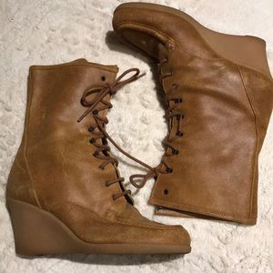 MICHAEL KORS lace up booties